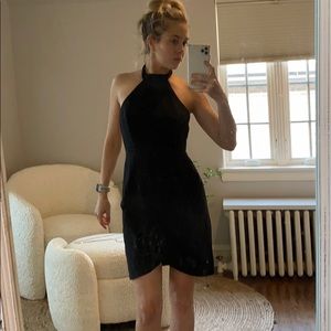 NWT Black halter dress